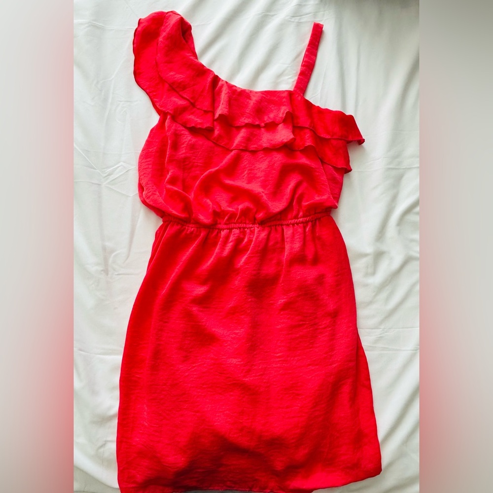 City Triangles Scarlet Ruffled Dress